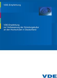 Picture of VDE-Empfehlung zur Verbesserung der Gründungskultur an den Hochschulen in Deutschland (Download)