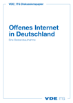 Picture of VDE ITG Diskussionspapier: Offenes Internet in Deutschland - eine Bestandsaufnahme (Download)