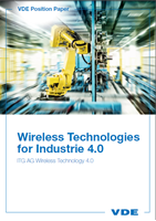 Picture of VDE Position Paper "Wireless Technologies for Industrie 4.0" (Download)