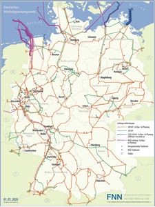Picture of Deutsches Höchstspannungsnetz - Übersichtsplan/Karte (Download) 