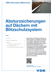 Picture of Absturzsicherungen auf Dächern mit Blitzschutzsystemen (Download)