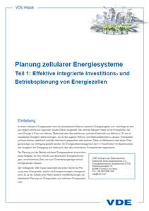 Picture of Planung zellularer Energiesysteme - Teil 1: Effektive integrierte Investitions- und Betriebsplanung von Energiezellen