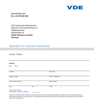 Bild von VDE Application for Corporate Membership (Download)